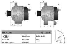Laden Sie das Bild in den Galerie-Viewer, DENSO Lichtmaschine Generator passend für OPEL VAUXHALL 70A CA1146IR  0123110005