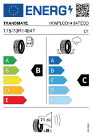 TRANSMATE TRANSERENUS ECO 175 70 R14 84T Sommerreifen