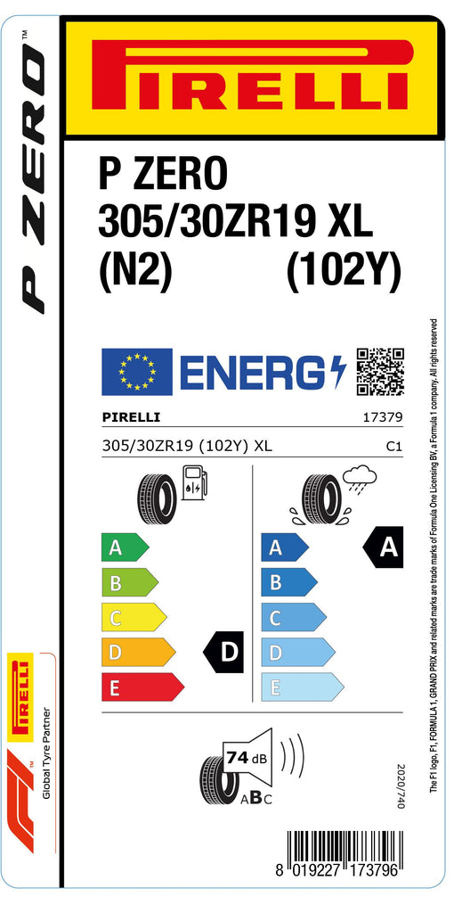 1x Pirelli PZERO XL (N2) 305/30 ZR 19 PKW-SOMMERREIFEN