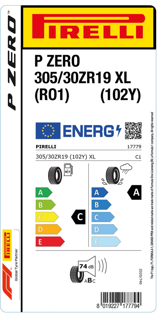 1x Pirelli PZERO XL (RO1) 305/30 ZR 19 PKW-SOMMERREIFEN