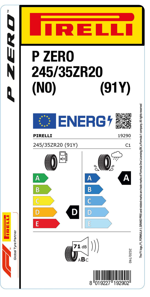 1x Pirelli PZERO (N0) 245/35 ZR 20 PKW-SOMMERREIFEN