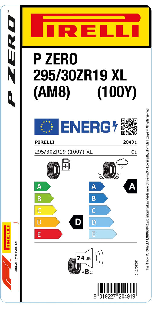 1x Pirelli PZERO XL (AM8) 295/30 ZR 19 PKW-SOMMERREIFEN