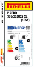 Load image into Gallery viewer, 1x Pirelli PZERO XL 335/25 ZR 22 CAR SUMMER TIRE