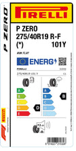 Load image into Gallery viewer, 1x Pirelli PZERO RF (*) 275/40 R 19 CAR SUMMER TIRE