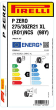 Load image into Gallery viewer, 1x Pirelli PZERO XL (RO1) PNCS 275/30 ZR 21 CAR SUMMER TIRE