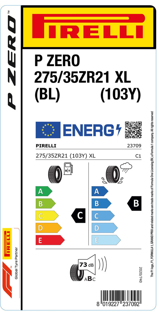 1x Pirelli PZERO XL (BL) 275/35 ZR 21 PKW-SOMMERREIFEN