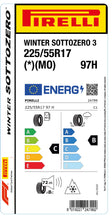 Load image into Gallery viewer, 1x Pirelli WINTER SOTTOZERO 3 M+S 3PMSF (*)(MO) 225/55 R 17 CAR WINTER TIRE