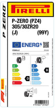Load image into Gallery viewer, 1x Pirelli P-ZERO (PZ4) Sports Car (J) 305/30 ZR 20 SUMMER CAR TIRE