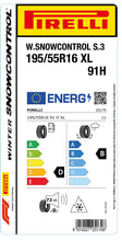 Laden Sie das Bild in den Galerie-Viewer, 1x Pirelli WINTER 210 SNOWCONTROL SERIE 3 M+S 3PMSF XL 195/55 R 16 PKW-WINTERREIFEN