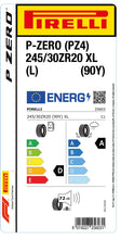 Laden Sie das Bild in den Galerie-Viewer, 1x Pirelli P-ZERO (PZ4) Sports Car XL (L) 245/30 ZR 20 PKW-SOMMERREIFEN