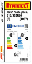 Laden Sie das Bild in den Galerie-Viewer, 1x Pirelli PZERO CORSA (PZC4) (F) 315/35 ZR 20 PKW-SOMMERREIFEN