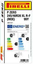 Load image into Gallery viewer, 1x Pirelli PZERO XL RF (MOE) 245/40 R 20 passenger car summer tire