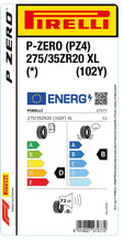 Charger l&#39;image dans la galerie, 1x Pirelli P-ZERO (PZ4) Sports Car XL (*) 275/35 ZR 20 PKW-SOMMERREIFEN