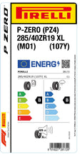 Laden Sie das Bild in den Galerie-Viewer, 1x Pirelli P-ZERO (PZ4) Sports Car XL (MO1) 285/40 ZR 19 PKW-SOMMERREIFEN
