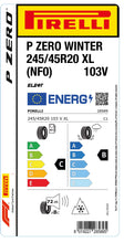 Load image into Gallery viewer, 1x Pirelli PZERO WINTER M+S 3PMSF XL (NF0) 245/45 R 20 CAR WINTER TIRE