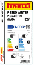 Load image into Gallery viewer, 1x Pirelli PZERO WINTER M+S 3PMSF (NA0) 235/40 R 19 CAR WINTER TIRE