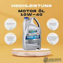 Laden Sie das Bild in den Galerie-Viewer, Ravenol TSI SAE 10W-40 Hochleistungs-Leichtlauf Motoröl Motorenöl 5L Liter