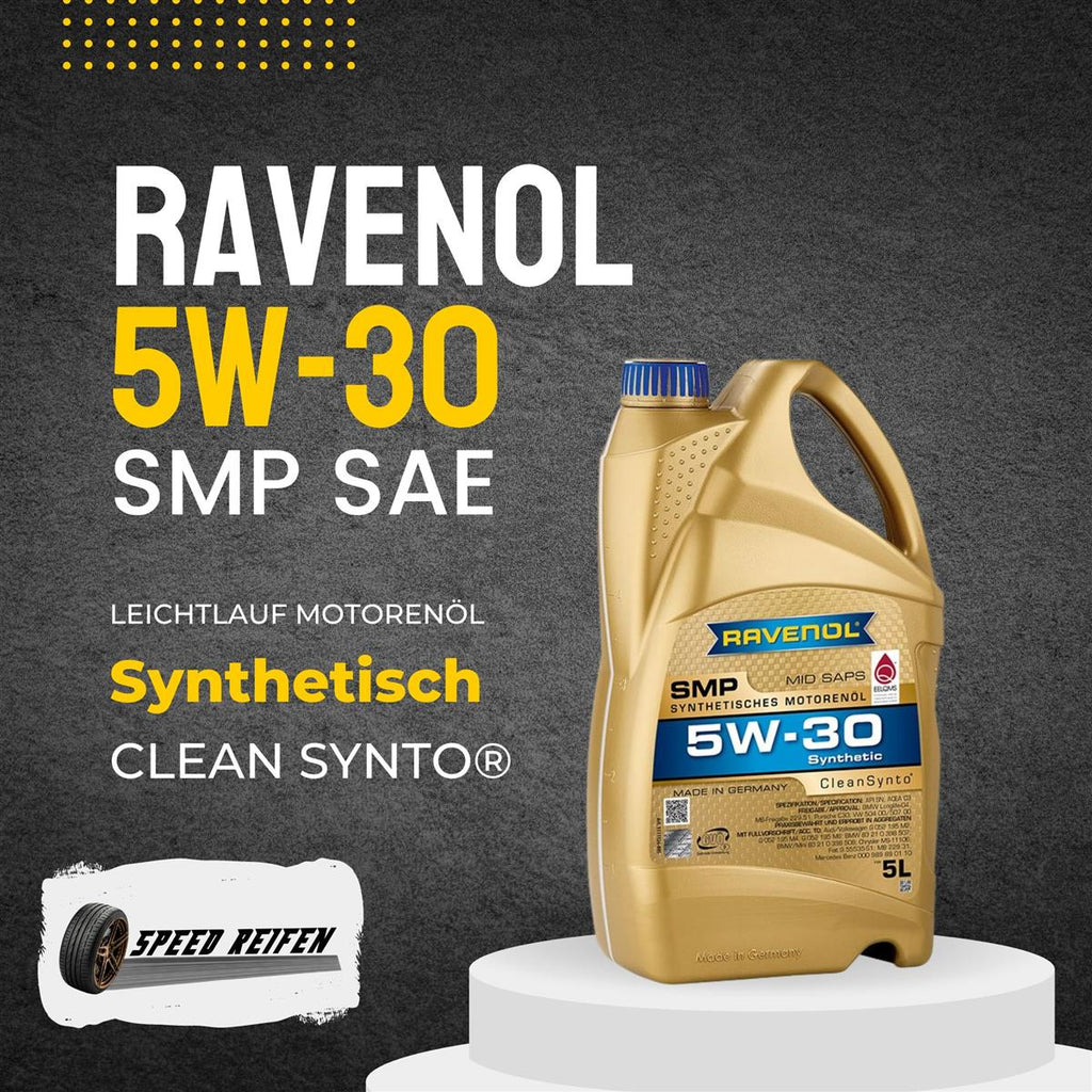 RAVENOL HLS 5W30 Synthetic Oil - API SN Audi VW MB BMW GM Engine Oil 5L