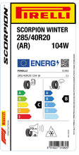 Laden Sie das Bild in den Galerie-Viewer, 1x Pirelli SCORPION WINTER M+S 3PMSF (AR) 285/40 R 20 SUV- &amp;4x4-WINTERREIFEN