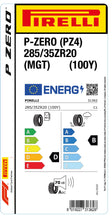 Charger l&#39;image dans la galerie, 1x Pirelli P-ZERO (PZ4) Sports Car (MGT) 285/35 ZR 20 PKW-SOMMERREIFEN