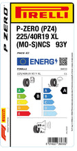 Load image into Gallery viewer, 1x Pirelli P-ZERO (PZ4) Sports Car XL (MO-S) PNCS 225/40 R 19 passenger car summer tire