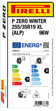 Load image into Gallery viewer, 1x Pirelli PZERO WINTER M+S 3PMSF XL (ALP) 255/35 R 19 CAR WINTER TIRE