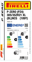 Charger l&#39;image dans la galerie, 1x Pirelli P-ZERO (PZ4) Luxury Saloon XL (BL) PNCS 305/35 ZR 21 PKW-SOMMERREIFEN