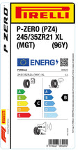 Load image into Gallery viewer, 1x Pirelli P-ZERO (PZ4) Sports Car XL (MGT) 245/35 ZR 21 passenger car summer tire