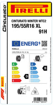 Laden Sie das Bild in den Galerie-Viewer, 1x Pirelli CINTURATO WINTER 2 M+S 3PMSF XL 195/55 R 16 PKW-WINTERREIFEN