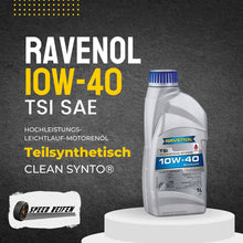 Load image into Gallery viewer, Ravenol TSI SAE 10W-40 high-performance, low-friction motor oil, 1L litre