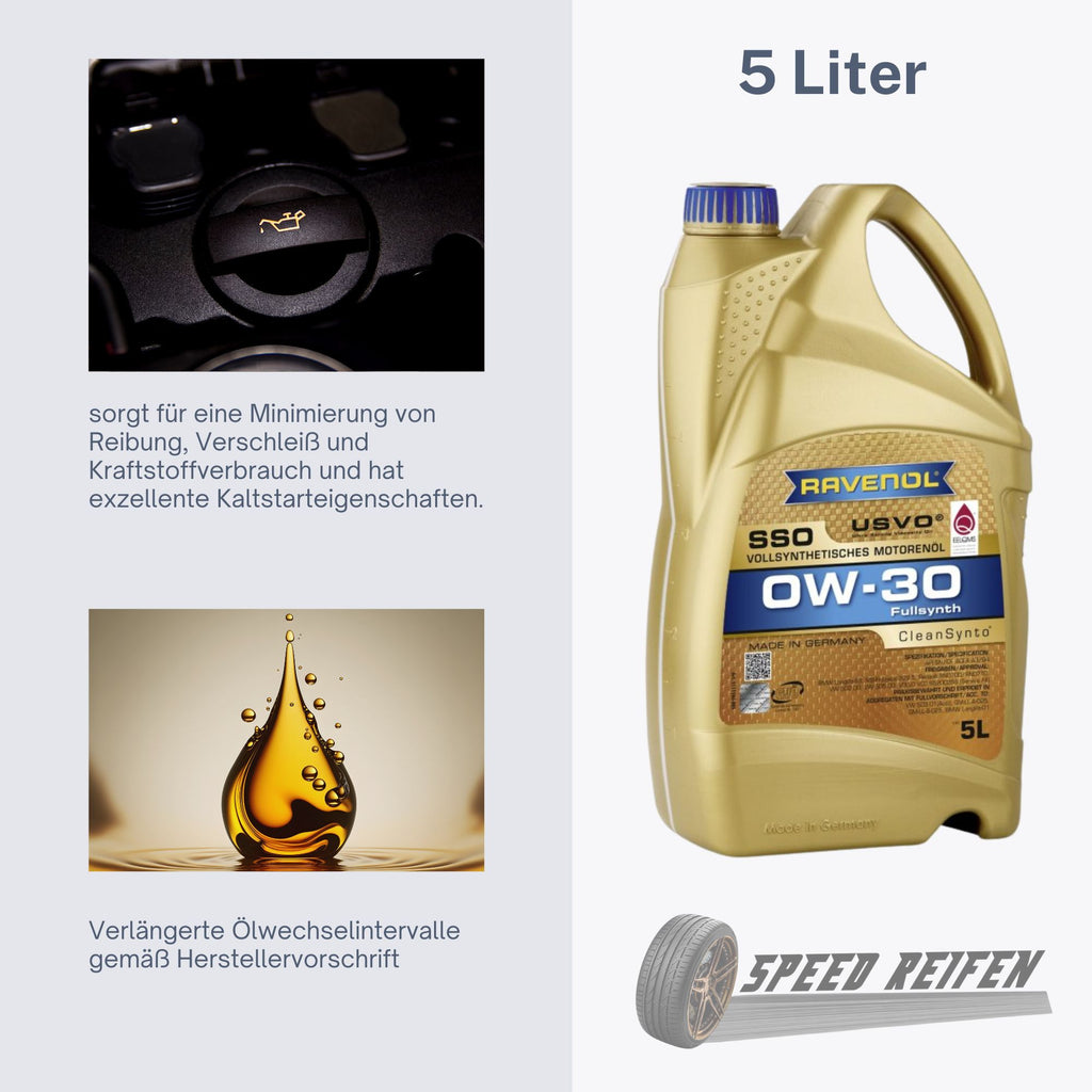 Ravenol SSO SAE 0W-30 Leichtlauf Motoröl Motorenöl 5L Liter Longlife