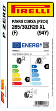 Laden Sie das Bild in den Galerie-Viewer, 1x Pirelli PZERO CORSA (PZC4) XL (F) 265/30 ZR 20 PKW-SOMMERREIFEN