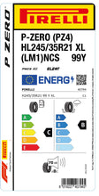 Load image into Gallery viewer, 1x Pirelli P-ZERO (PZ4) Sports Car XL (LM1) PNCS 245/35 R 21 SUMMER CAR TIRE