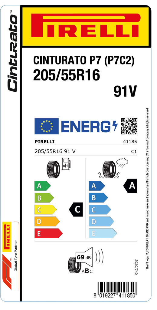 1x Pirelli CINTURATO P7 (P7C2)  205/55 R 16 PKW-SOMMERREIFEN