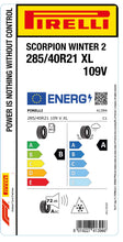 Laden Sie das Bild in den Galerie-Viewer, 1x Pirelli SCORPION WINTER 2 M+S 3PMSF XL 285/40 R 21 SUV- &amp;4x4-WINTERREIFEN