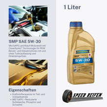 Charger l&#39;image dans la galerie, Ravenol SMP SAE 5W-30 Leichtlauf Motoröl Motorenöl 1L Liter Longlife