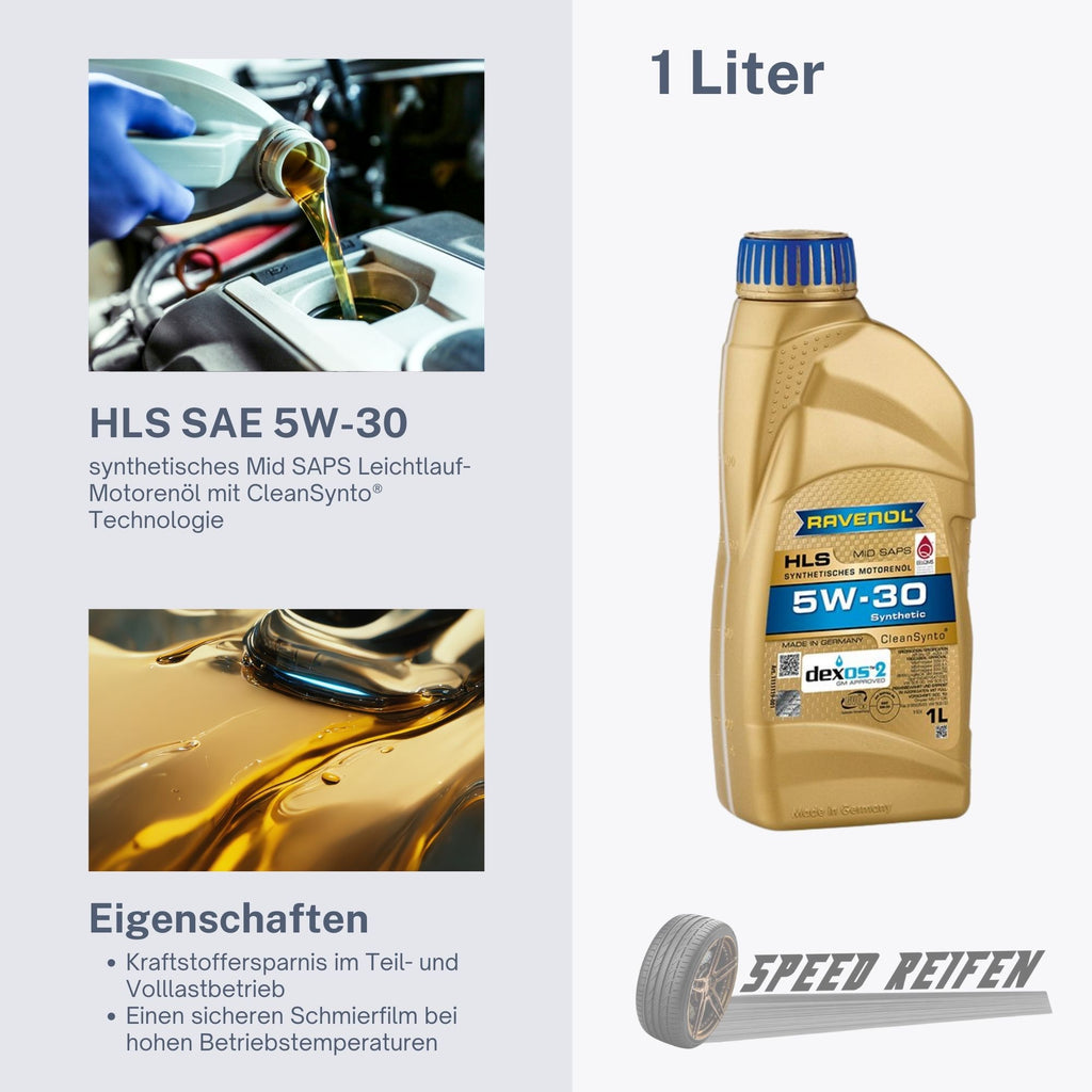 Ravenol HLS SAE 5W-30 smooth-running engine oil 1L liter long-life