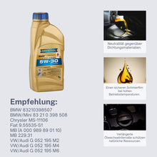 Load image into Gallery viewer, Ravenol SMP SAE 5W-30 smooth-running engine oil 1L liter long-life