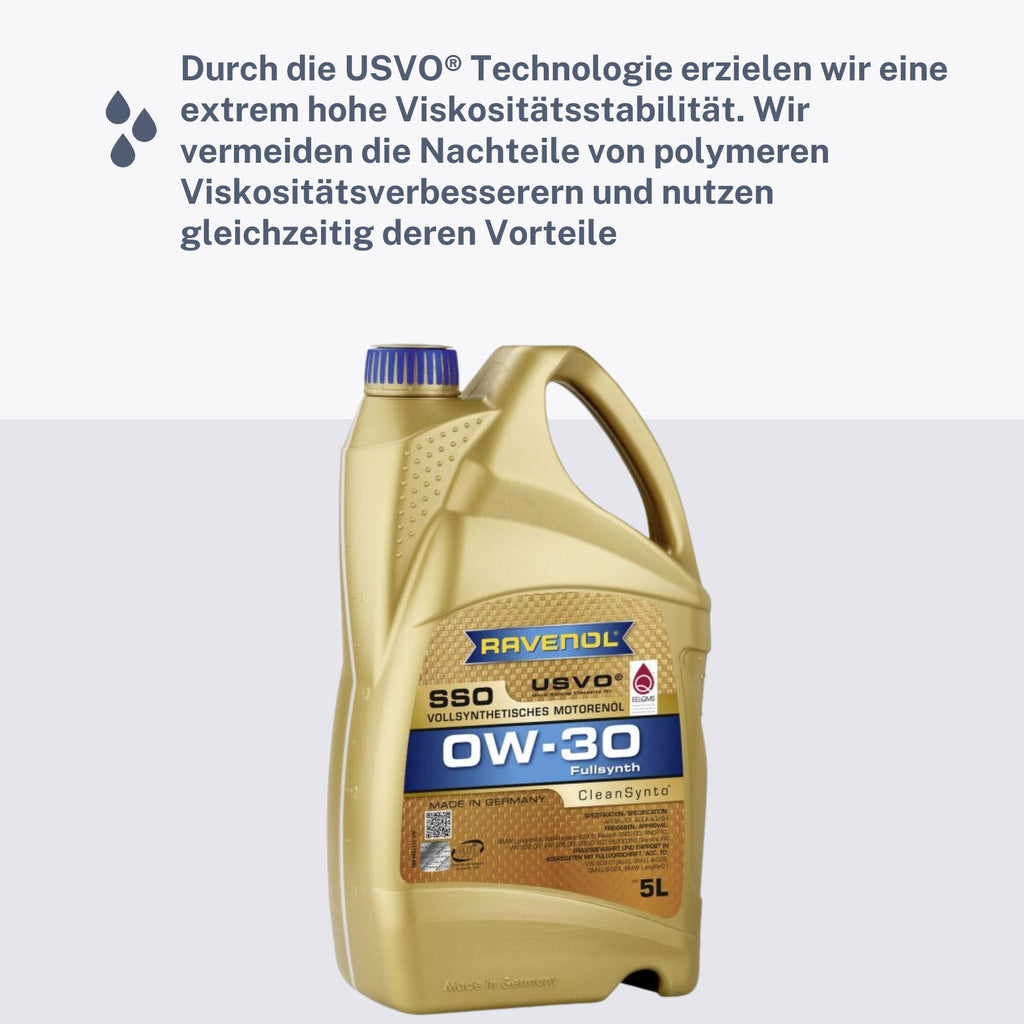 Ravenol SSO SAE 0W-30 Leichtlauf Motoröl Motorenöl 5L Liter Longlife