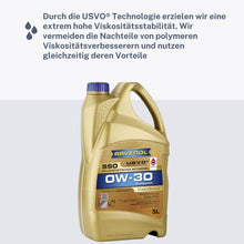 Laden Sie das Bild in den Galerie-Viewer, Ravenol SSO SAE 0W-30 Leichtlauf Motoröl Motorenöl 5L Liter Longlife