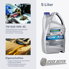 Charger l&#39;image dans la galerie, Ravenol TSI SAE 10W-40 Hochleistungs-Leichtlauf Motoröl Motorenöl 5L Liter