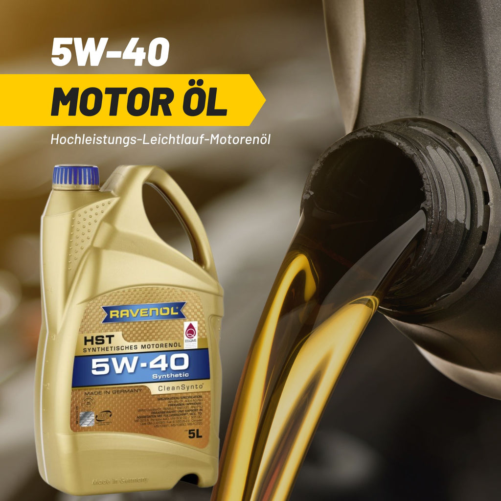 Ravenol HST SAE 5W-40 smooth-running engine oil 5L liter long-life