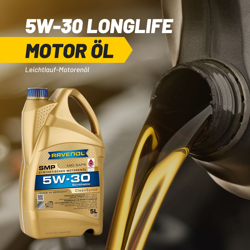 Ravenol SMP SAE 5W-30 Leichtlauf Motoröl Motorenöl 5L Liter Longlife