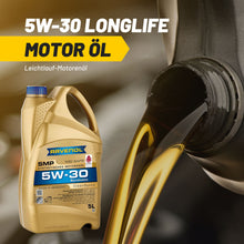 Charger l&#39;image dans la galerie, Ravenol SMP SAE 5W-30 Leichtlauf Motoröl Motorenöl 5L Liter Longlife