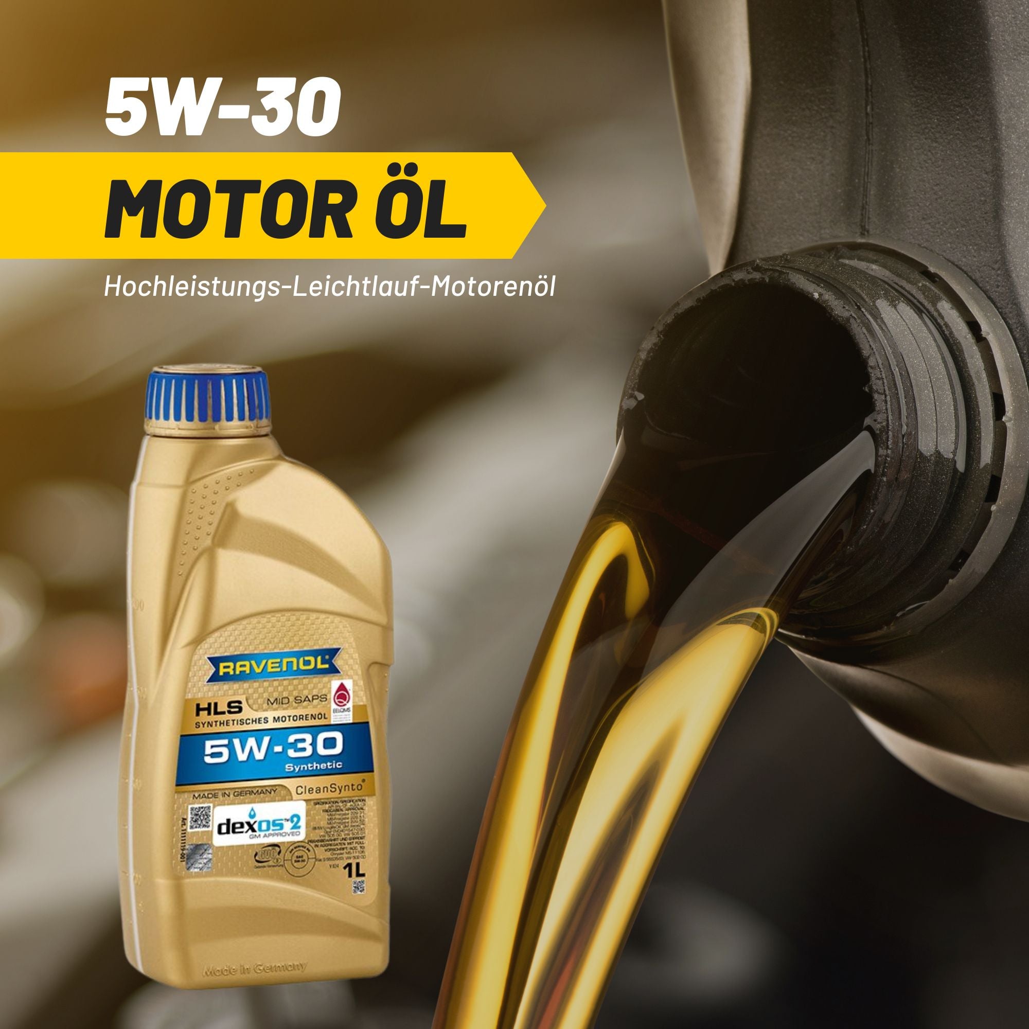 Масло моторное RAVENOL HLS SAE 5w30 ( 1л) new RAVENOL арт. 4014835723016 -  AliExpress