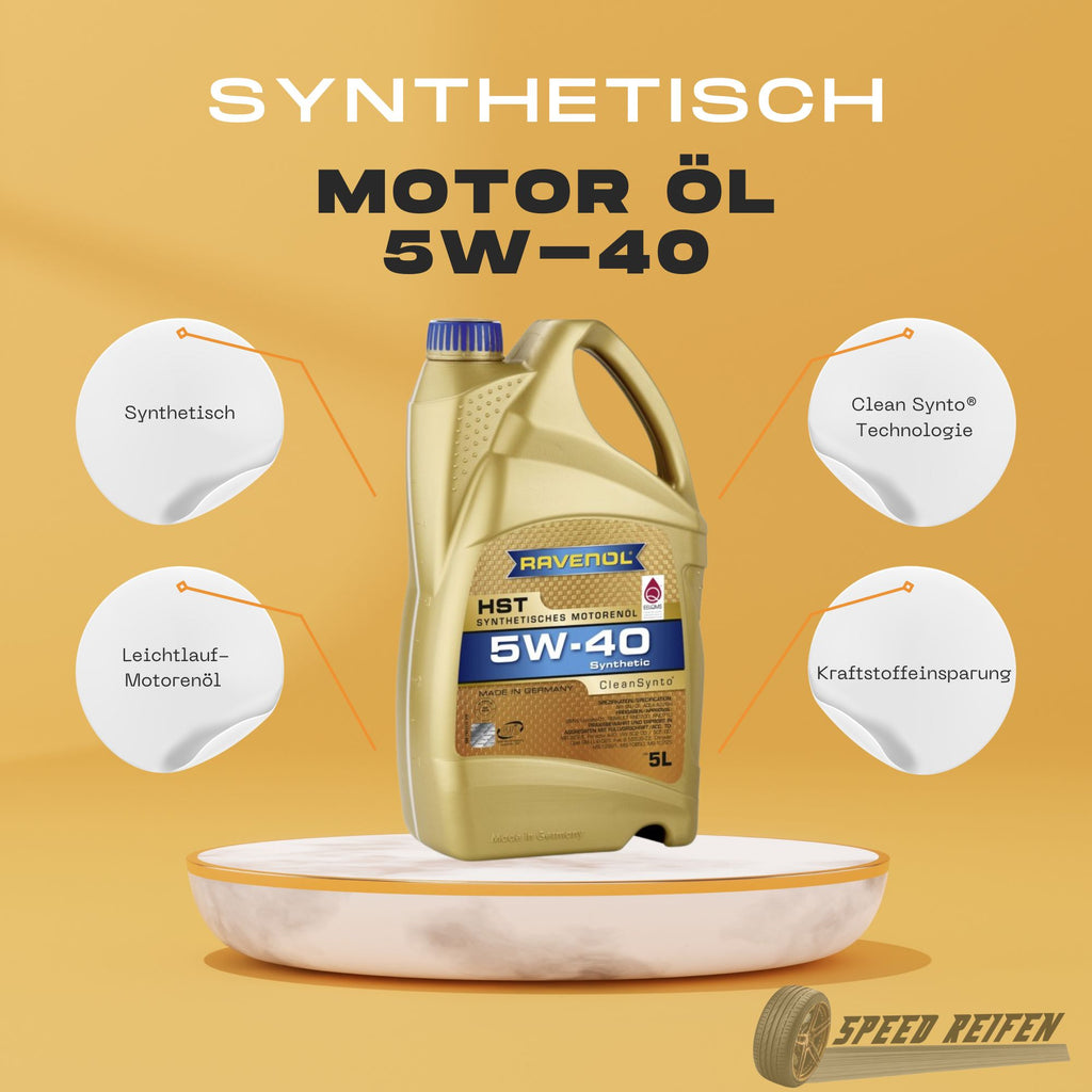 Ravenol HST SAE 5W-40 Leichtlauf Motoröl Motorenöl 5L Liter Longlife