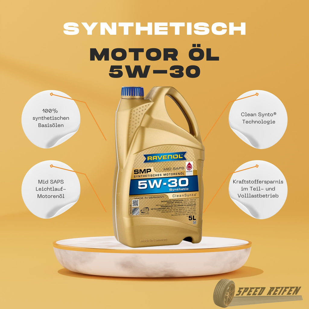 Ravenol SMP SAE 5W-30 Leichtlauf Motoröl Motorenöl 5L Liter Longlife