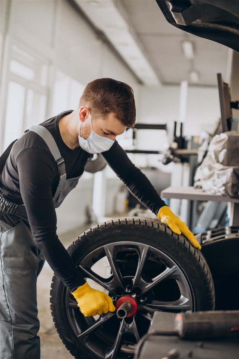 Tire mounting including balancing 13-16 inches per tire