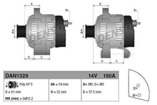 Load image into Gallery viewer, DENSO alternator generator ALFA ROMEO FIAT 150A 51931432 DAN1329